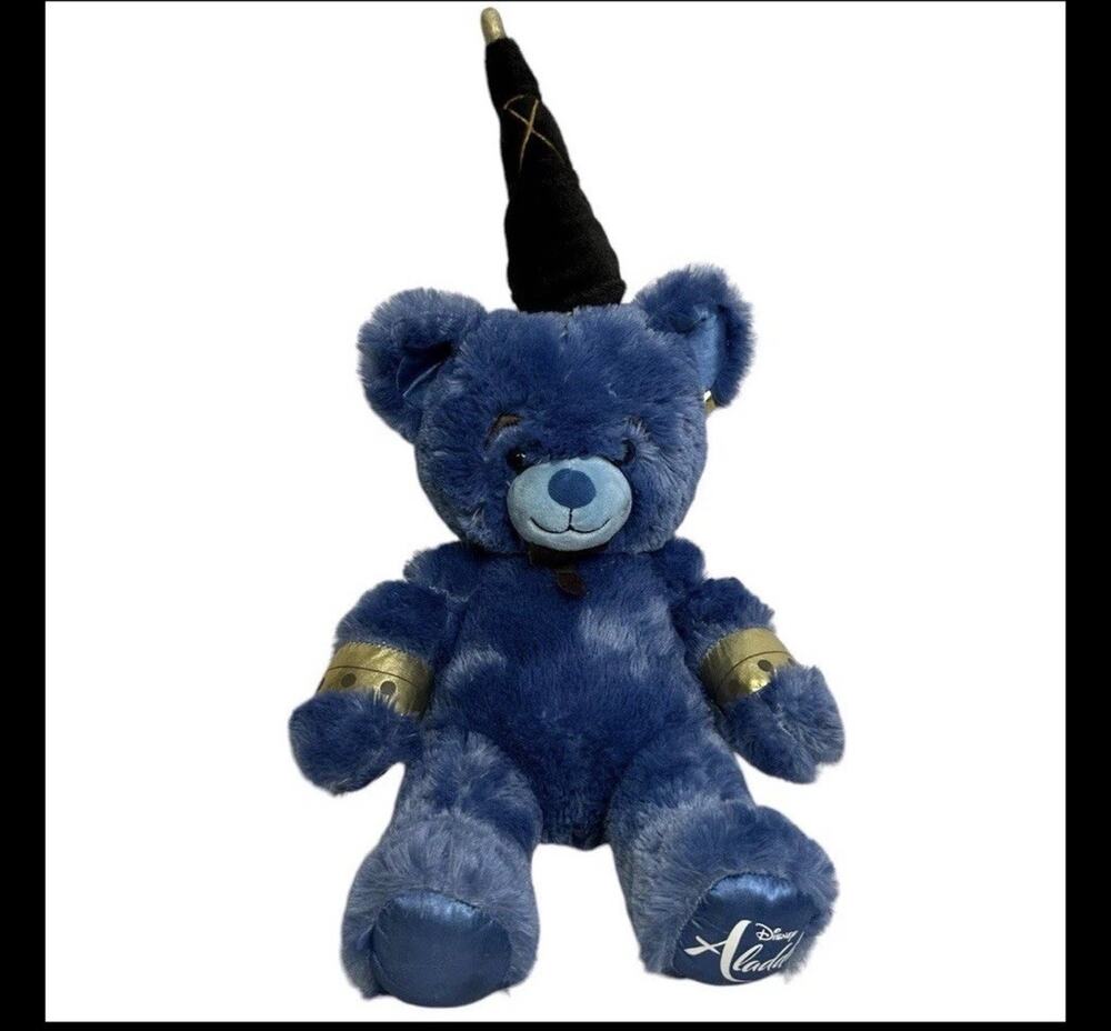 Build A Bear Disney Genie Aladdin Movie Blue Plush BABW Stuffed Teddy Bear